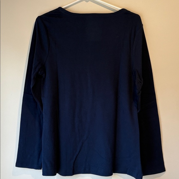 Croft & Barrow Holiday Cardinal Long Sleeve Tee Shirt - Picture 5 of 10